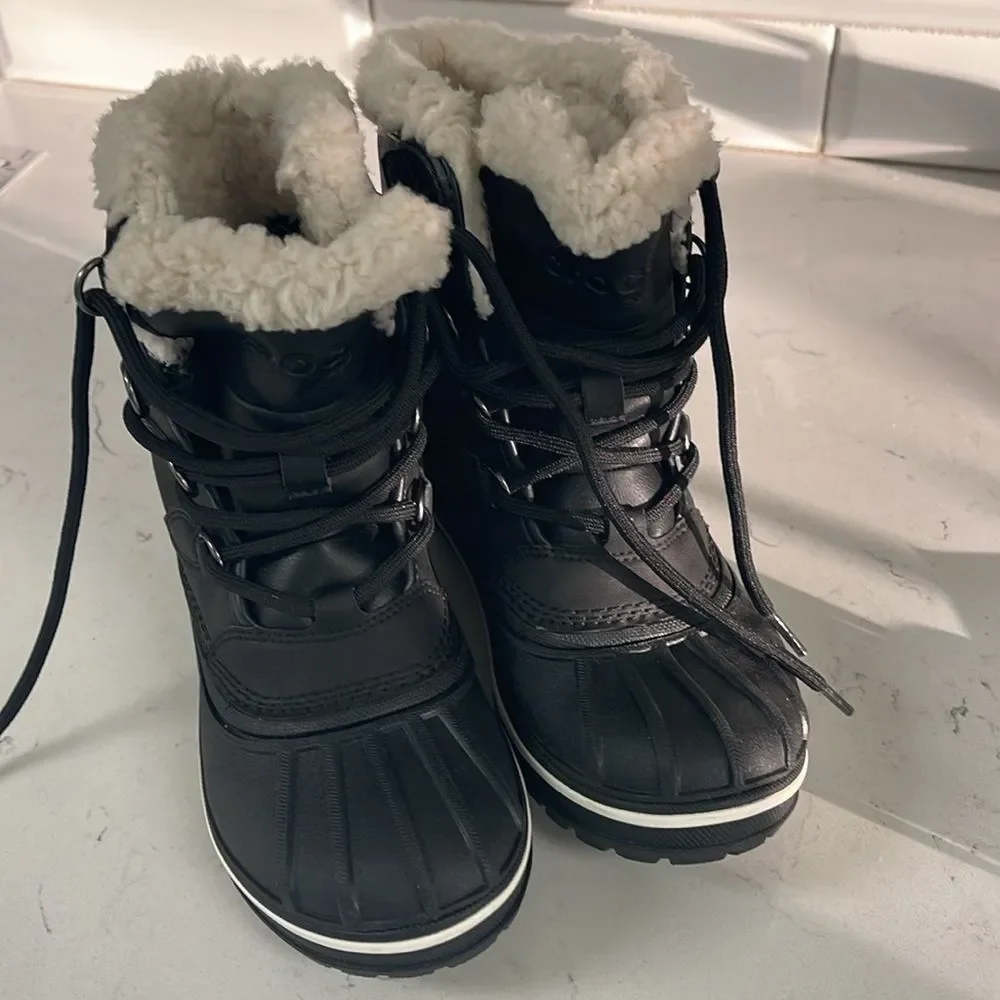 CROCS SHOES ALL CAST II BOOT Kids BLACK Size 4
